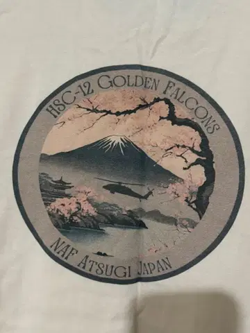 미군 방출품 기지 HSC-12 Golden Falcons 부대 T셔츠