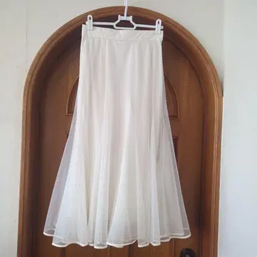 셀포드 튤 세미 머메이드 스커트