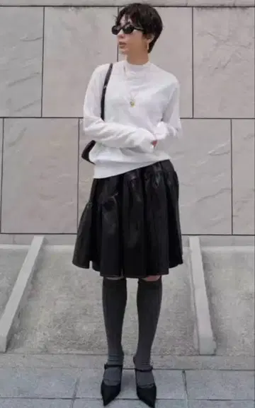 Machatt 마차트 에코 레더 스커트