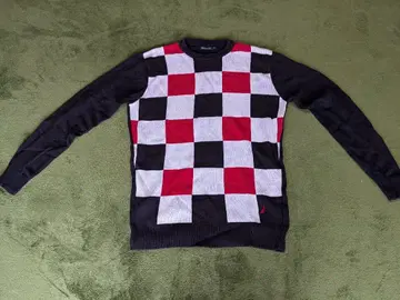 NAUTICA 체크 무늬 스웨터 XL