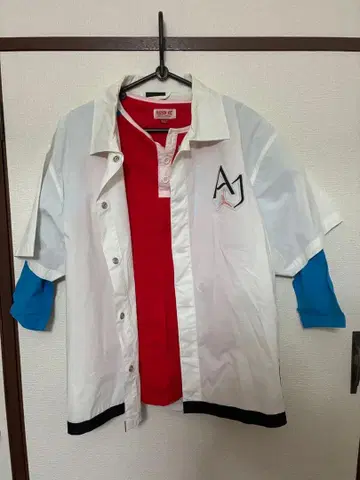 조던 허드슨 셔츠 블루 화이트 레드 롱T