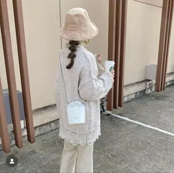 카스타네 리사이클얀 데미지 MIX 가디건