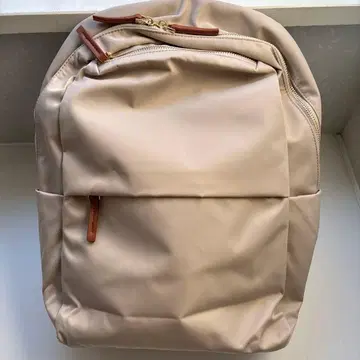 새상품 백팩 마더백 발수 가공 베이지