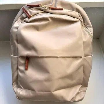 새상품 백팩 마더백 발수 가공 베이지