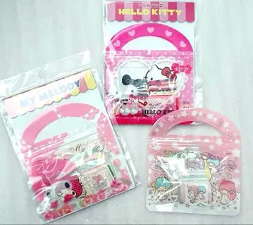 산리오 헬로키티 마이멜로디 플레이크씰 세트 키키라라 2014년 제조