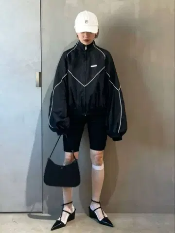 새틴 트랙 블루종