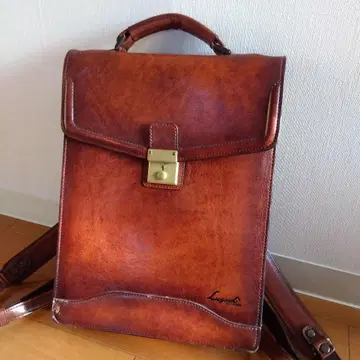 아오키카방*Lugard 가죽 비즈니스 백 브라운