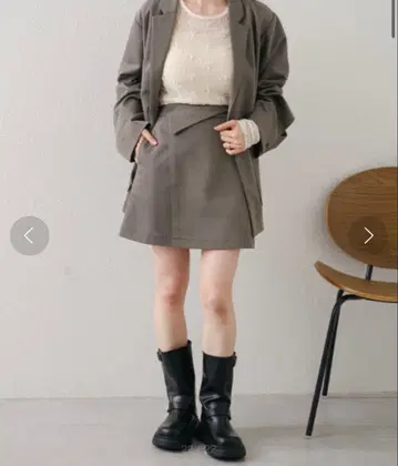 Kastane 프렌치 트윌 미니 스커트