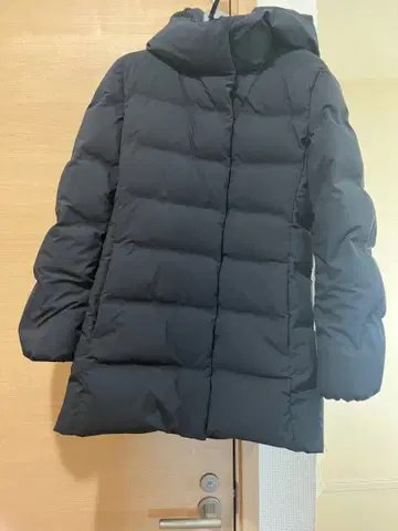 UNIQLO 후드 부착 XS 심리스 다운 숏코트