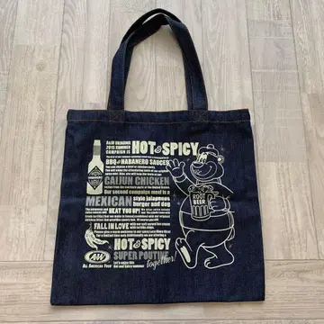 A&W 핫 스파이시 데님 토트백 2015년 여름 한정품