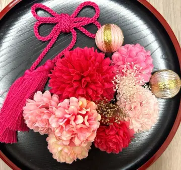 성인식 일본 의류 후리소데 시치고산 사전 촬영 머리 장식