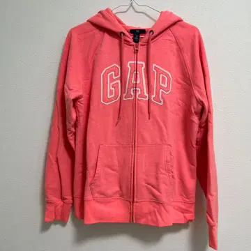GAP 코랄 핑크 풀 지퍼 후디 L
