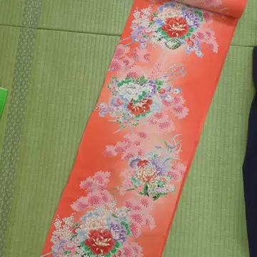 새상품 유젠 순수 실크 옷감 2장 22