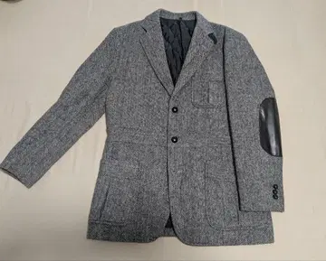 해리스 트위드 자켓 엘보 배치 포함