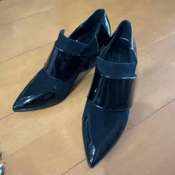 FABIO RUSCONI 블랙 로퍼