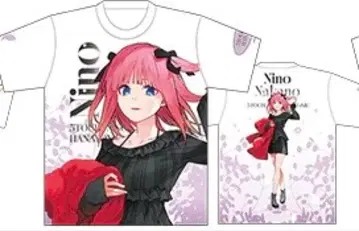 5등분의 신부 나카노 니노 GOTO AKIBA 풀 그래픽 T셔츠