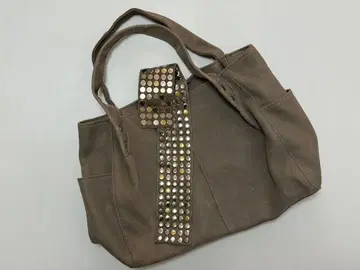 TRES 스터드 가죽 핸드백 천연 가죽 00s y2k 헤이세이 그런지