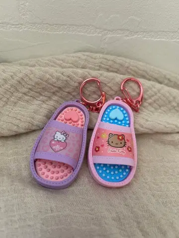 헬로키티 미니 샌들 키링 일광화상 키티