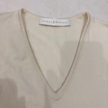 MAISON MONTAGUT 울 실크 니트 티셔츠