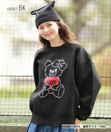 LOVE BOAT 러브보트 니트 여성용 스웨터 테디베어