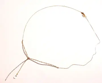 아가트 K10 실버 콤비 목걸이 참 포함