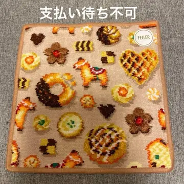 새상품 FEILER 페이러 피카타임 손수건 베이지 쿠키