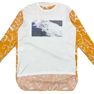 PlanC 플랜씨 셔츠콤비 티셔츠 도킹 꽃무늬 보태니컬 무늬