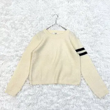 내추럴 뷰티 베이직 니트 스웨터 크루넥 M 아이보리