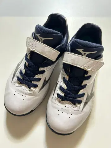 Mizuno 트레이닝 슈즈 화이트/네이비 야구 19cm
