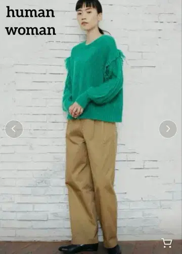 새상품급 human woman 케이블 모헤어 풀오버 니트 루즈핏