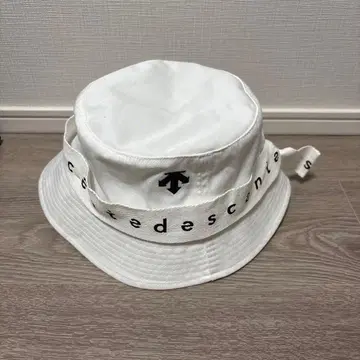 데상트 DESCENTE 화이트 버킷햇