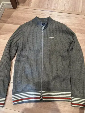 새상품급 캘러웨이 골프 니트 지퍼 가디건 S