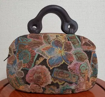 고블랑 직조 천연 가죽 백 새상품