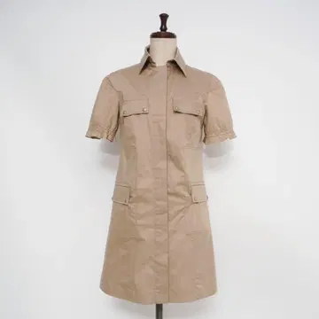 파트리치아 페페 사파리 셔츠 원피스 베이지 사이즈 42*HD1356
