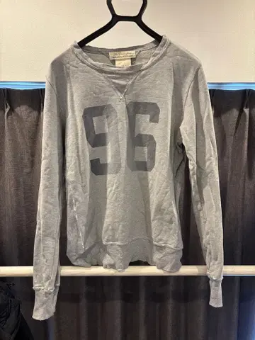 REMI RELIEF 레미 리프 양 V 데미지 가공 맨투맨 그레이 M