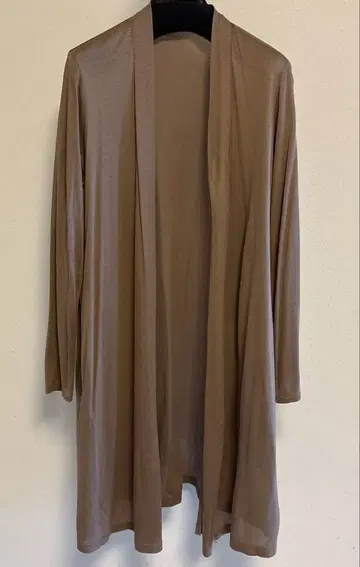 언타이틀 롱 가디건 브라운