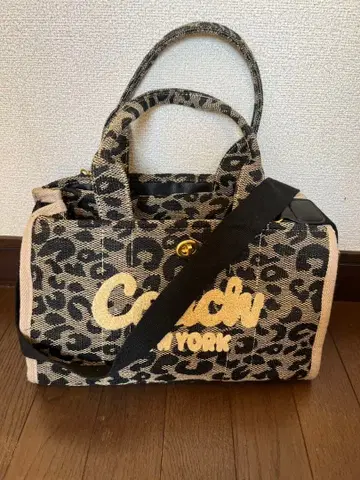 레오파드 무늬 2WAY 숄더백