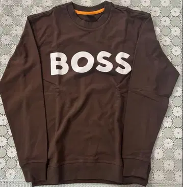 BOSS 브라운 로고 맨투맨 Size M