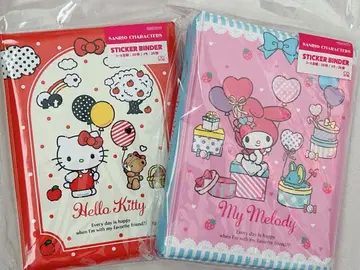 산리오 헬로키티 마이멜로디 스티커 바인더 2권 세트 씰북