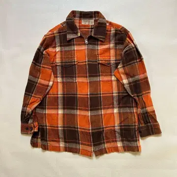 지퍼 자켓 (체크 무늬) M