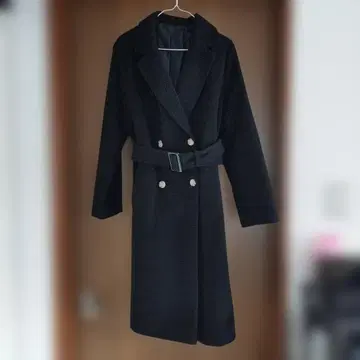 여성용 롱 코트 size M 블랙