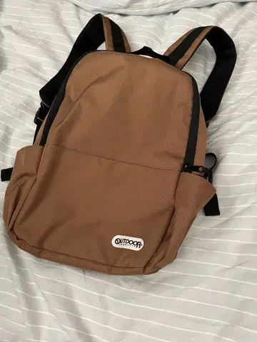 OUTDOOR 브라운 백팩 미사용 새상품