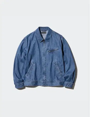 유니클로 집업 블루종 데님 S 사이즈