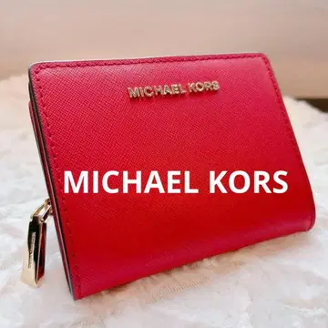 새상품급 MICHAEL KORS 마이클코어스 접이식 지갑 빨간색 레드