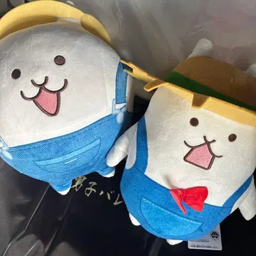 퍼즐로 풍작! 냥코 마을 메챠모후굿토 봉제 인형 2종 세트