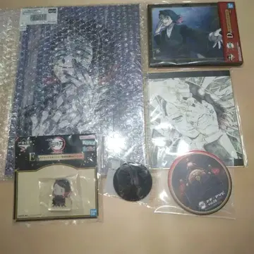 귀멸 엔무 WEB 복권 빅 아크릴 스탠드 전막간화 캔뱃지 색지