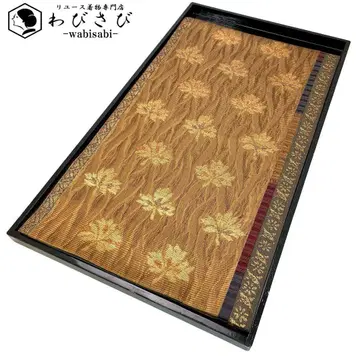 후쿠로 오비 니시진 쥬라쿠 잎사귀 무늬 금실 포멀 O-4208