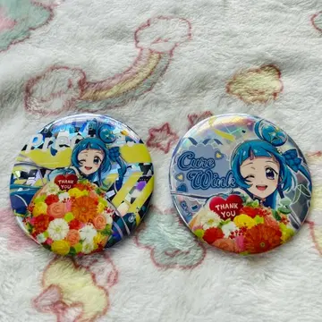 너와 아이돌 프리큐어 드림 스테이지 큐어 잉크 홀로그램 캔뱃지