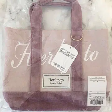 Her lip to HLT 미니 토트 로즈 핑크