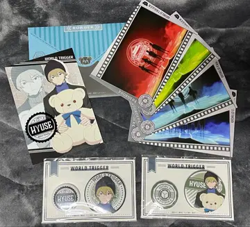 월드 트리거 휴스 복권 메이트 캔뱃지 엽서